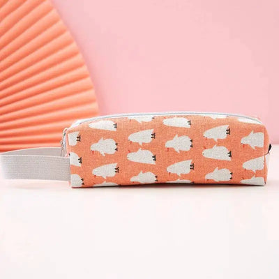 1 Pieces Kawaii Cute Cartoon Animals Pen Pencil Bag School Office Supplies Stationery Receive Tools Makeup Pouch Cosmetics Case