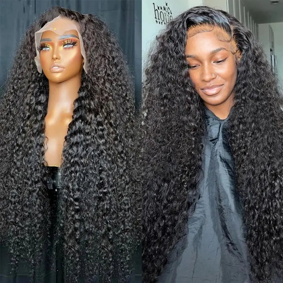 200% Hair Wigs Human Hair Deep Wave 13x4 Lace Frontal Wig Water Wave 4x4 Lace Closure Pre Plucked 13X6 HD Lace Frontal Wig