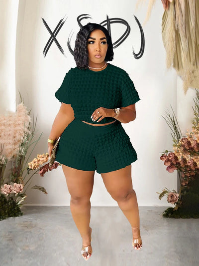 Summer Suit Chic and Elegant Woman Set New In Sexy Outfit Casual Shorts Sets Womens 2 Piece Plus Size Dropshipping Wholesale