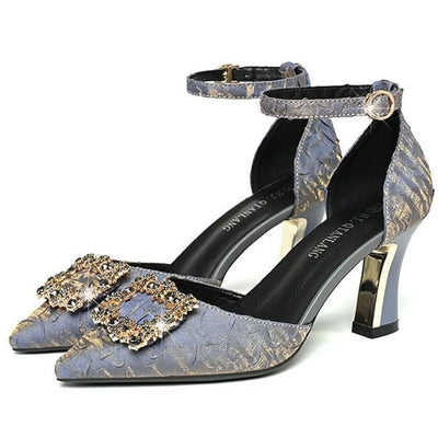 Women Pumps Pointed Toe Women Luxury High Heels Shoes Casual Fashion High-heeled Sandals 2024 Summer Elegant Sexy Shallow Shoes