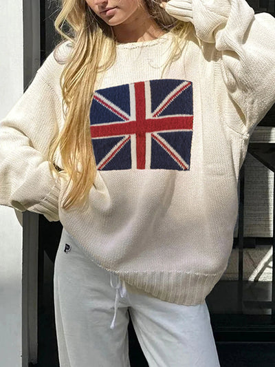 Women s American Flag Print Hoodies Long Sleeve V-Neck Loose Sweatshirt Autumn Winter Pullover Tops for Women