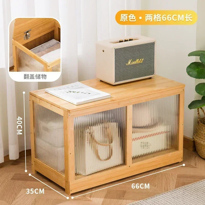 Multi-functional Bay Window Storage Cabinet Bedroom Balcony Low Cabinet Flip Long Tatami Storage Furniture Versatile Organizer