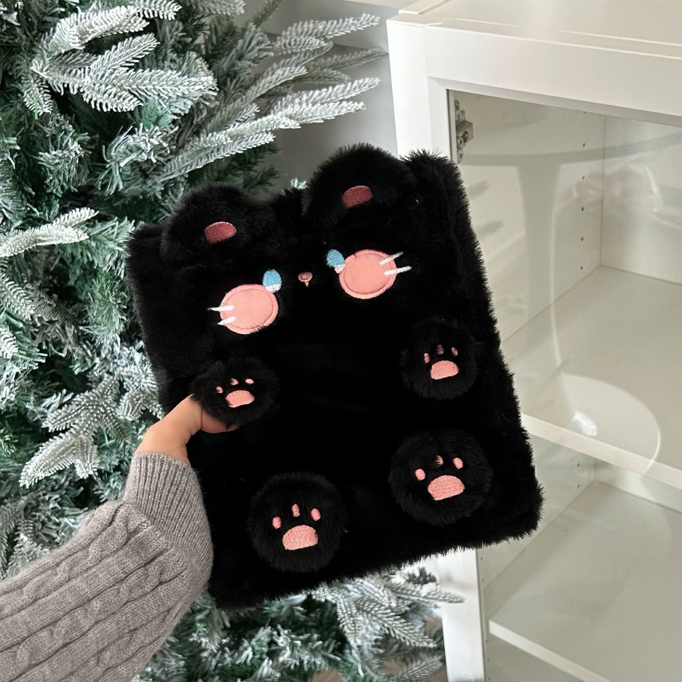 A6 Binder Photocard Holder Cute Plush Dog Cat Photo Album Kpop Idol Photocards Collect Book Student School Notebook Stationery