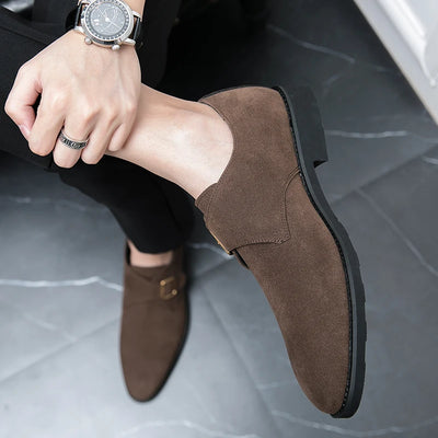 2024 New High Quality Handmade Oxford Dress Shoes Footwear Wedding Formal Italian Shoes Hot Social Office Pointed Suede Loafers