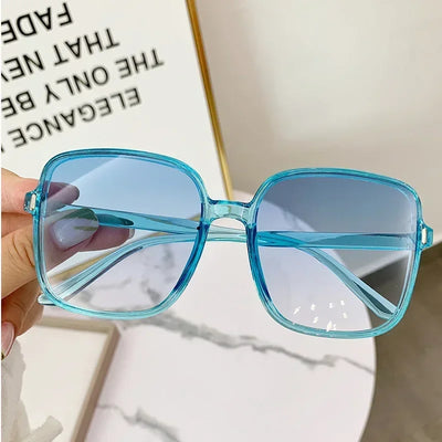 2023 New Rice Nail Square Sunglasses Fashion Sunglasses Women's UV Protection Retro Eyeglasses Large UV400 Goggles Women Brand