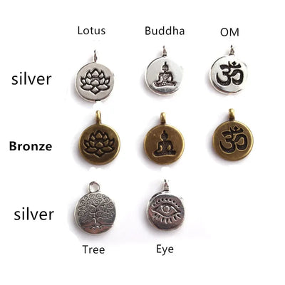 108 Beads 8 mm Lava Rock Stone Buddha Lotus Mala Bracelet for Women Men Strand Charm Bracelet or Necklace Fashion Jewelry