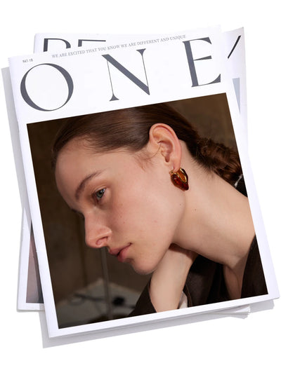Yhpup Fashion Amber Resin Geometry Hoop Earrings Trendy Stainless Steel 18K PVD Plated Jewelry Accessories Gift