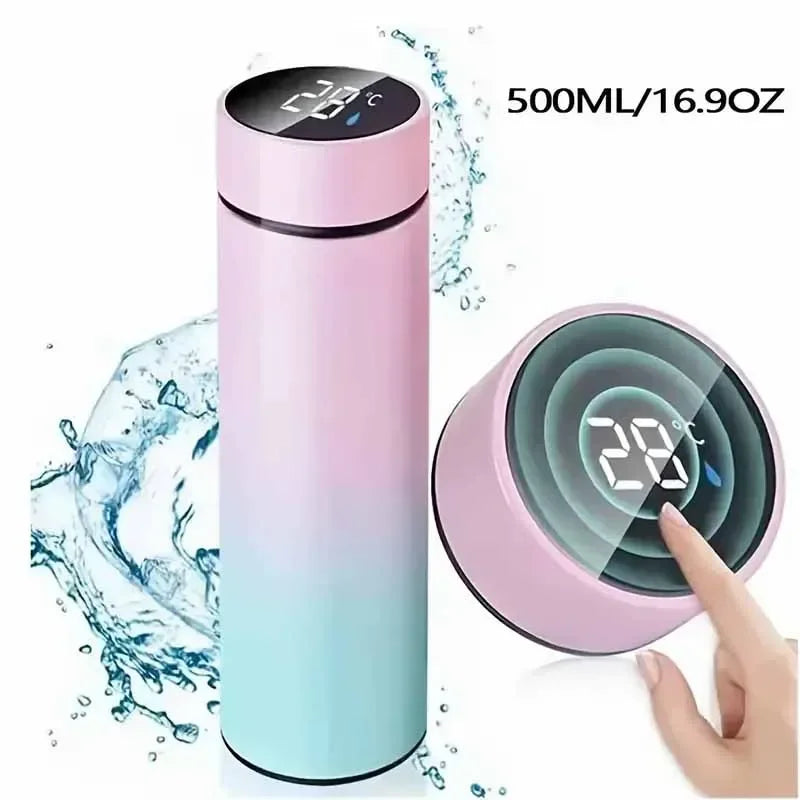 500Ml Bullet Double-Layer Stainless Steel Vacuum Thermos Coffee Tumbler Travel Mug Business Trip Water Bottle Tea Infuser Bottle