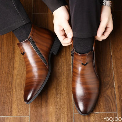 New spring Men Elegant minimalist comfortable Dress Shoes Men Formal Retro Fashionable versatile Pointed Toe Business Shoes
