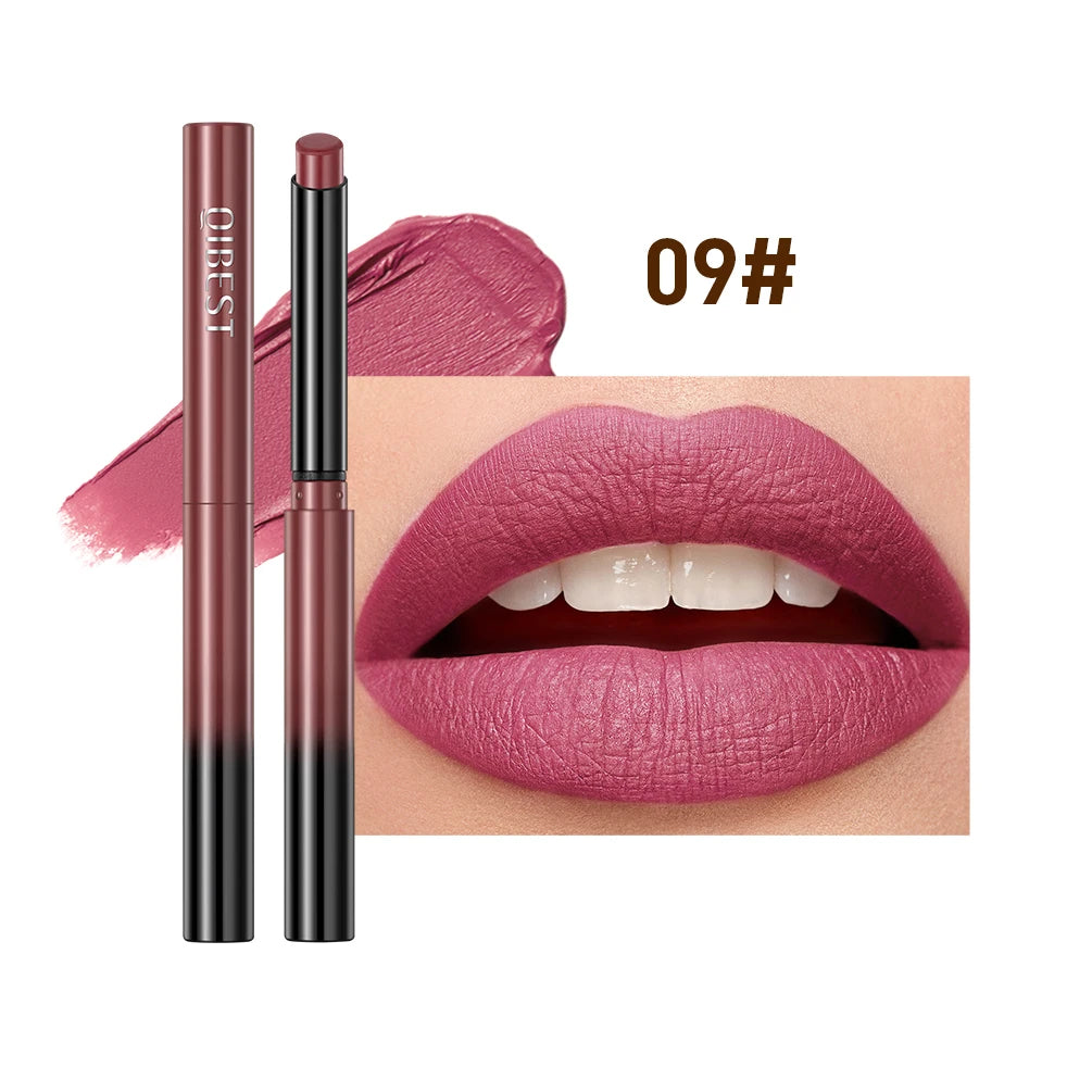 New Velvet Matte Lipstick Long Lasting Waterproof Lipstick Non-Stick Cup Lip Stain Tint Cosmetics Lip Pencil Liner Makeup