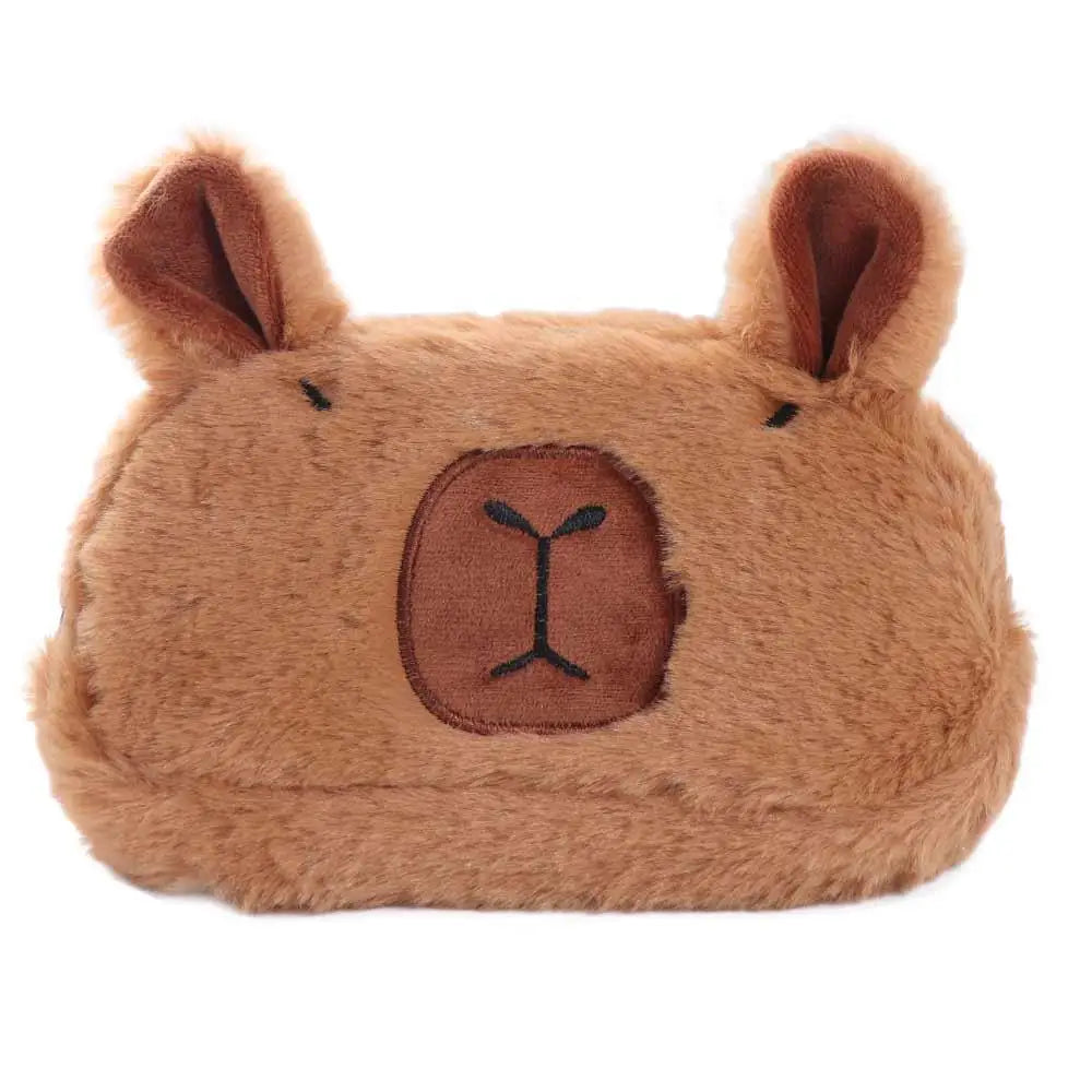 Cute Capybara Pencil Case for Boy Girl Large Storage Pencil Box School Accessories