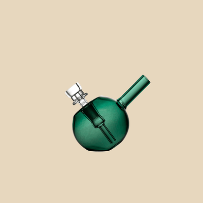 Spherical Pocket Bubbler - Lake Green