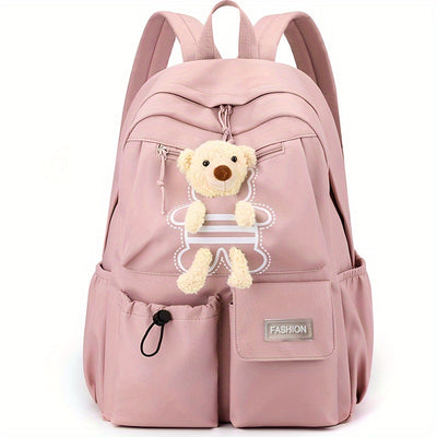 Stylish And Attractive Women'S Backpack in a Simple Korean Design, Perfect for And Versatile for Any Outfit. [Zipper Pull Direction Random]