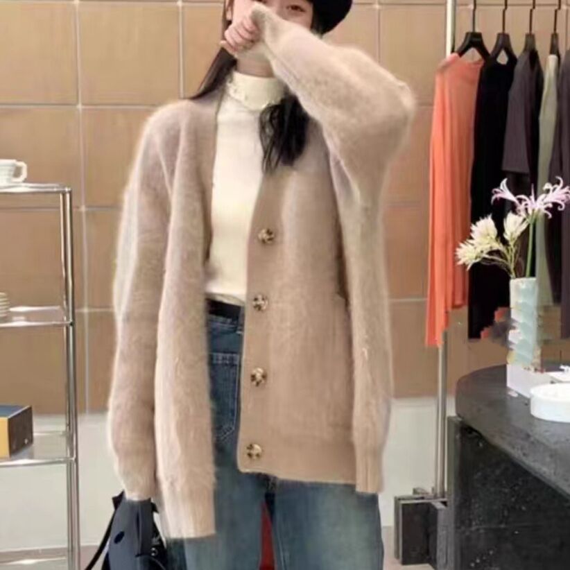 Women's Korean-style Fashionable Soft-glutinous Sweater Coat