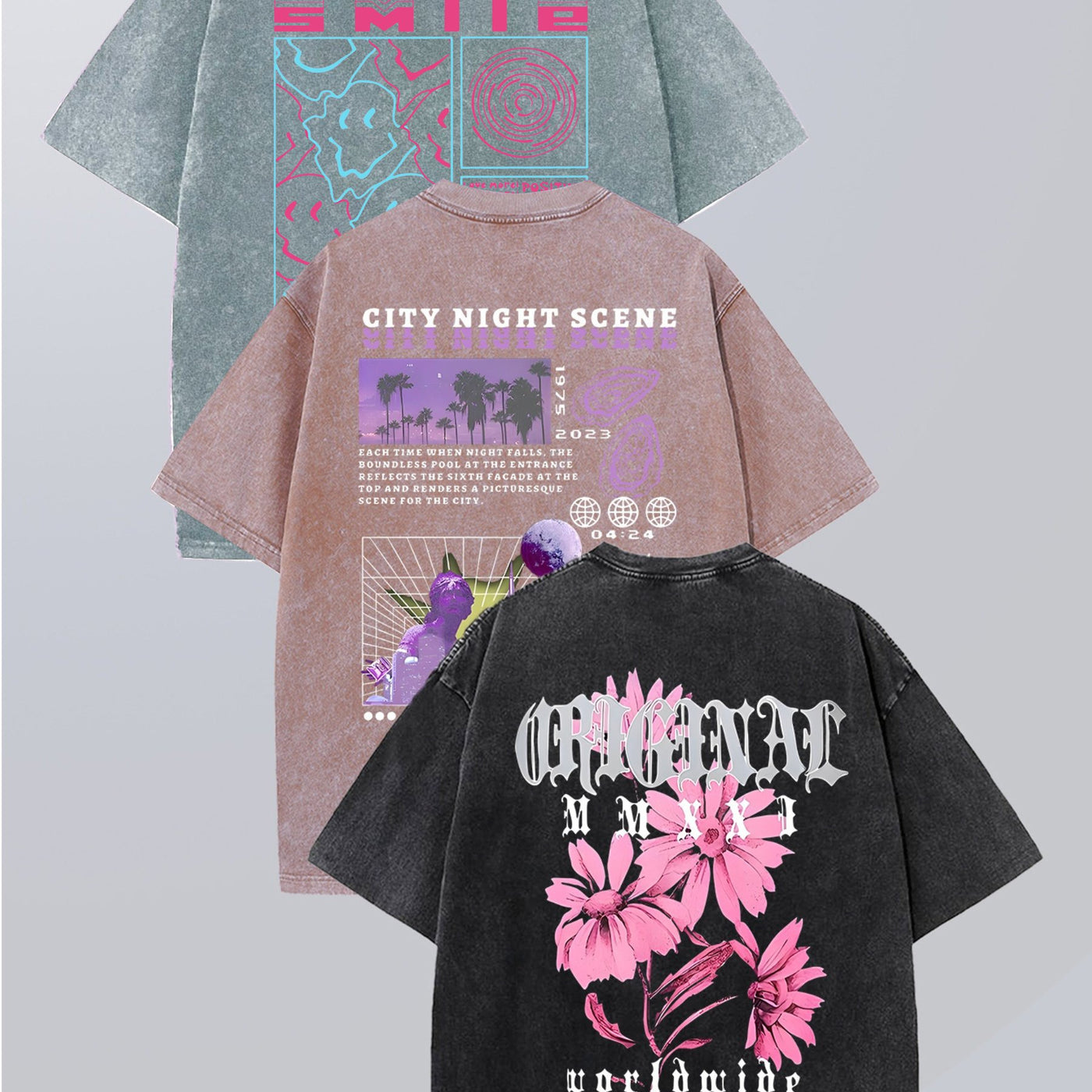 Three-piece Printed Tee Set
