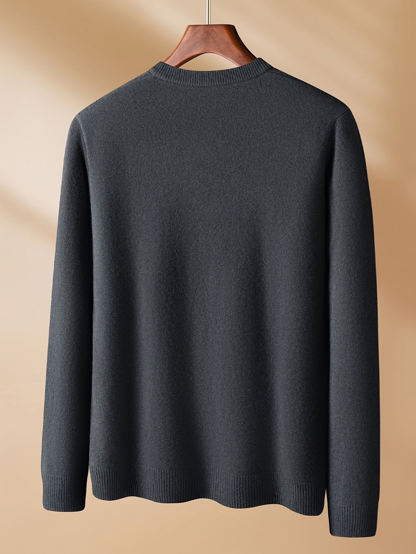 KAISER Men's Cozy Wool V-Neck Sweater - Casual Striped Long Sleeve Pullover for Fall/Winter, Soft & Warm, Korean And Japanese Targeted, Fashion