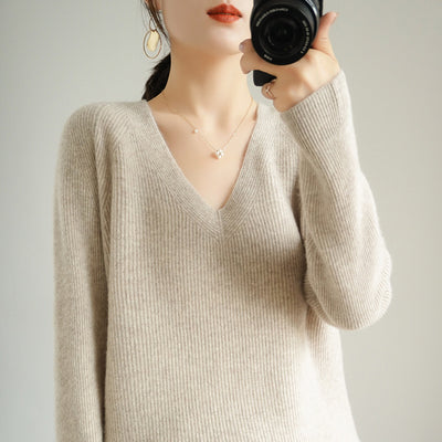 Women Korean Casual Slimming Knitted Sweater
