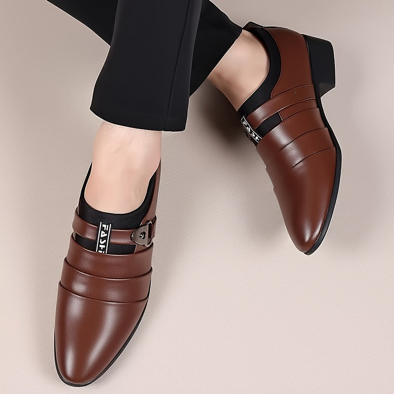 New Korean Version Men's Business Formal Shoes - Large Size Pointed Toe Casual Shoes 2024