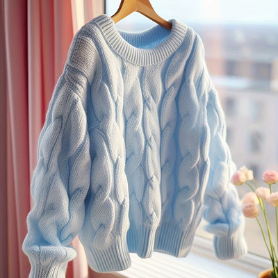 Light Blue Chunky Sweater