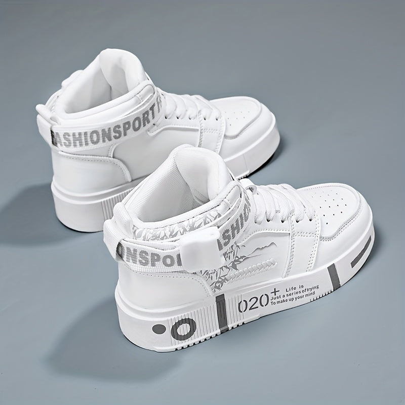Four M2688 Women's Classic Low-Top Sneakers, Lace-Up Comfortable Hiking Shoes, Trendy Streetwear Basketball Sports Shoes, Korean Style Versatile for Outdoor Activities and All Seasons