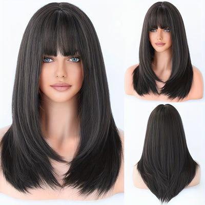 Long Straight Synthetic Heat-Resistant Wig