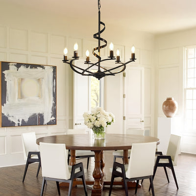 Farmhouse Chandeliers For Dining Room, Industrial Foyer Lighting Fixtures, Modern High Ceiling Hanging Pendant Lights, For Living Room, Bedroom, Kitchen Island, Staircase, Entryway