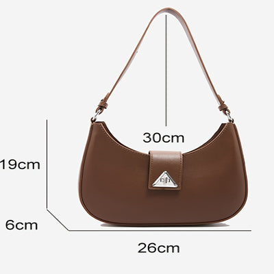Korean High-end Texture Bag for Women, Fashionable And Versatile, Simple Single Shoulder Underarm Bag, Crescent Shaped Bag for Women