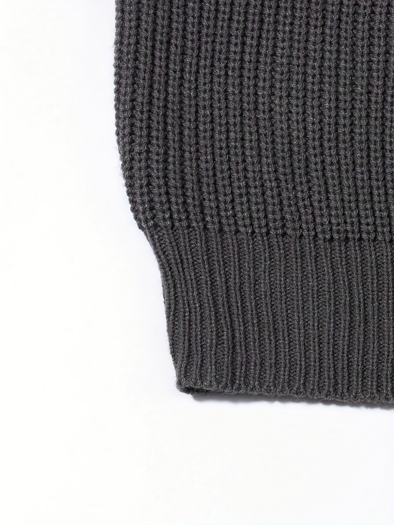 Men'S & Women'S Unisex Knit Sweater, Casual Crew Neck Pullovers, Rib-Knit Long Sleeve, All-Season Acrylic 100%, Loose Fit Solid Color, Medium Stretch, Japanese & Korean Style Streetwear