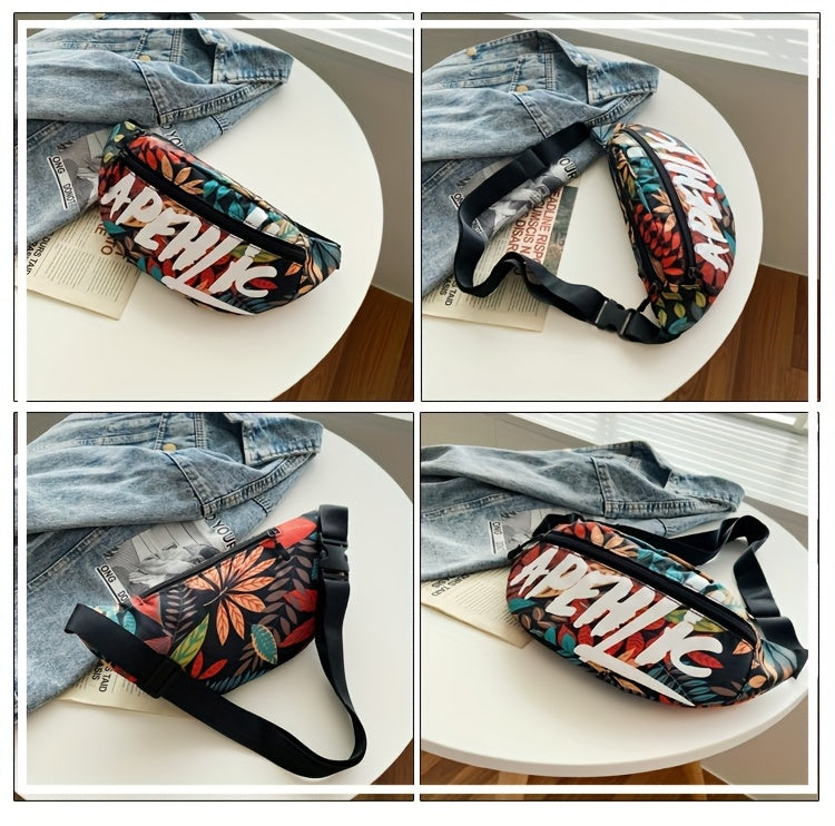 Men's and Women's Chest Bag, Shoulder Crossbody Bag, Adjustable Shoulder Bag, Motorcycle Korean Style Casual Small Waist Bag, Men's Bag