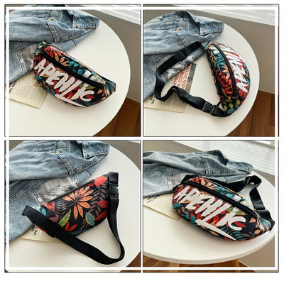 Men's and Women's Chest Bag, Shoulder Crossbody Bag, Adjustable Shoulder Bag, Motorcycle Korean Style Casual Small Waist Bag, Men's Bag