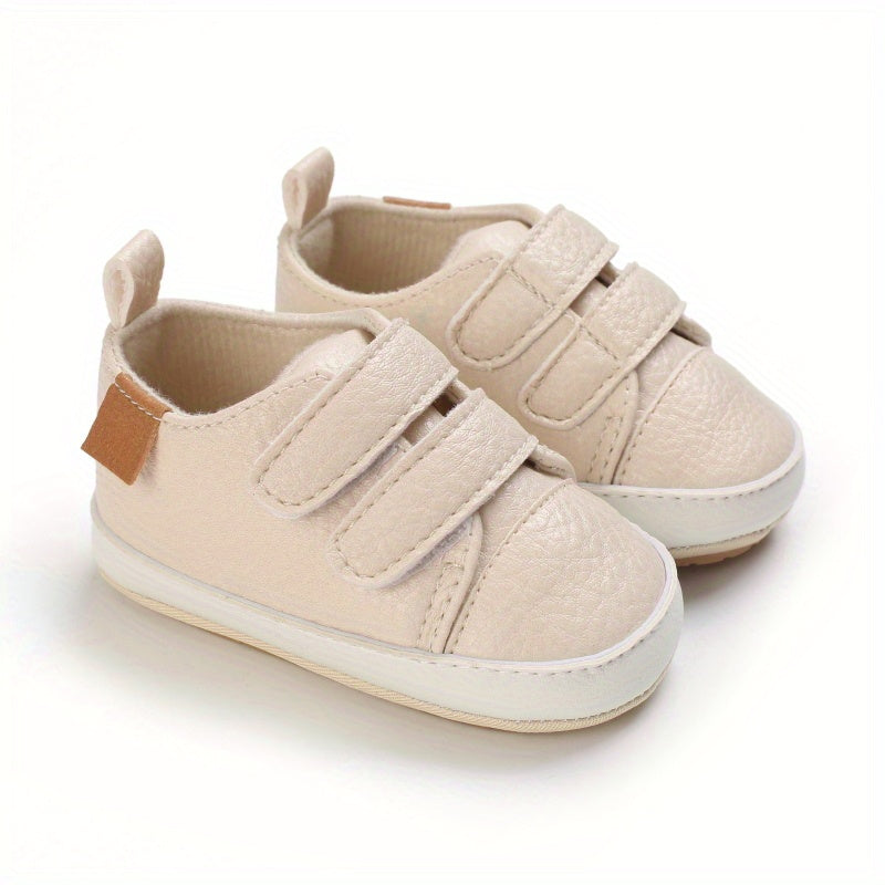 Toddler Baby Sneakers Soft Sole Non-slip Hook And Loop Fastener Shoes First Walkers Crib Shoes Girls And Boys