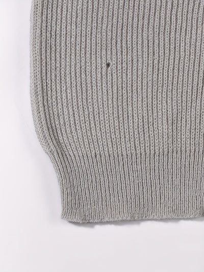 Autumn and Winter Warm Collection, European, American, Japanese, Korean, Loose Casual Bead Pattern, Street Neutral, Men'S and Women'S Knitted, Unique Design, Long Sleeve Short, Falling Shoulder, Simple Sleeve, Pierced Round N