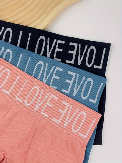 [6pcs] Letter Print Seamless Boyshorts