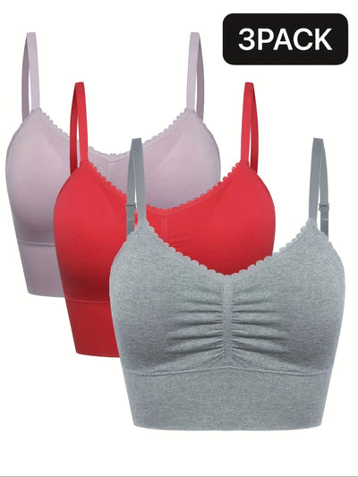 [3pcs] Seamless High-Elasticity Bras