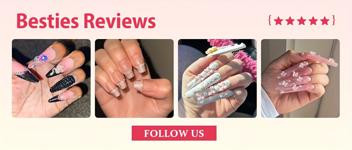 10pcs Y2K Minimalist Japanese & Korean Style Press-On Nails Set - Super Long Coffin Shape with Pink, Red Cherry, Polka Dots, Heart & Bow Knot Designs - Pearlescent Glossy Finish, Elegant & Cute Kawaii Nail Art Kit