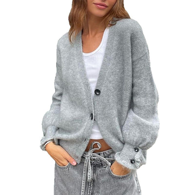 Solid Color Long-sleeved Sweater Woolen Women's Clothing