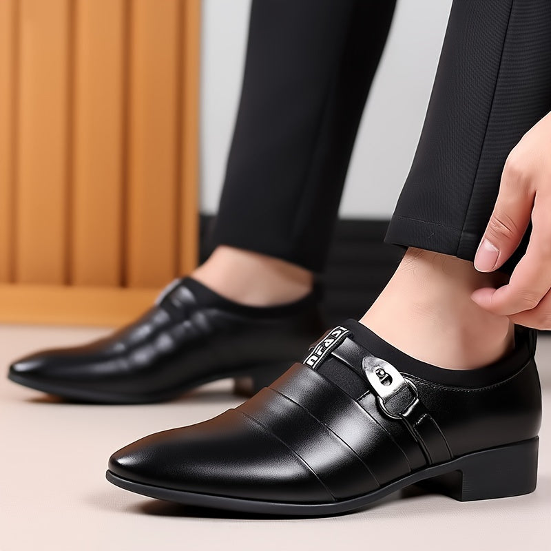 New Korean Version Men's Business Formal Shoes - Large Size Pointed Toe Casual Shoes 2024