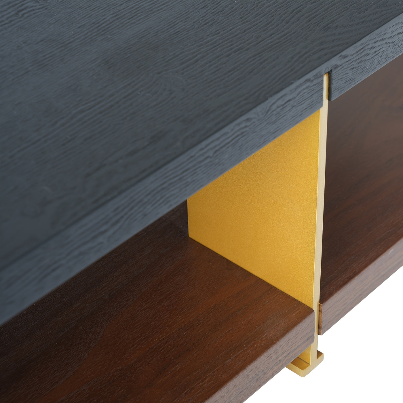 Modern Black Wood Coffee Table with 2-Tier Storage Shelves - Mid-Century Design Center Table for Living Room, Office, or Apartment (47.24" x 15.75" x 13"), Living Room Furniture | Clean Line Furniture | Highdensity Fiberboard