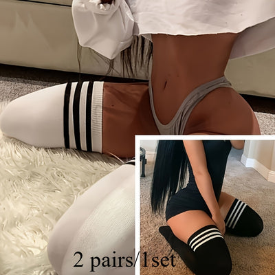 1 Pair/2 Pairs Autumn and Winter Extended Warm Long Socks