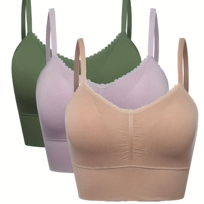 [3pcs] Seamless High-Elasticity Bras