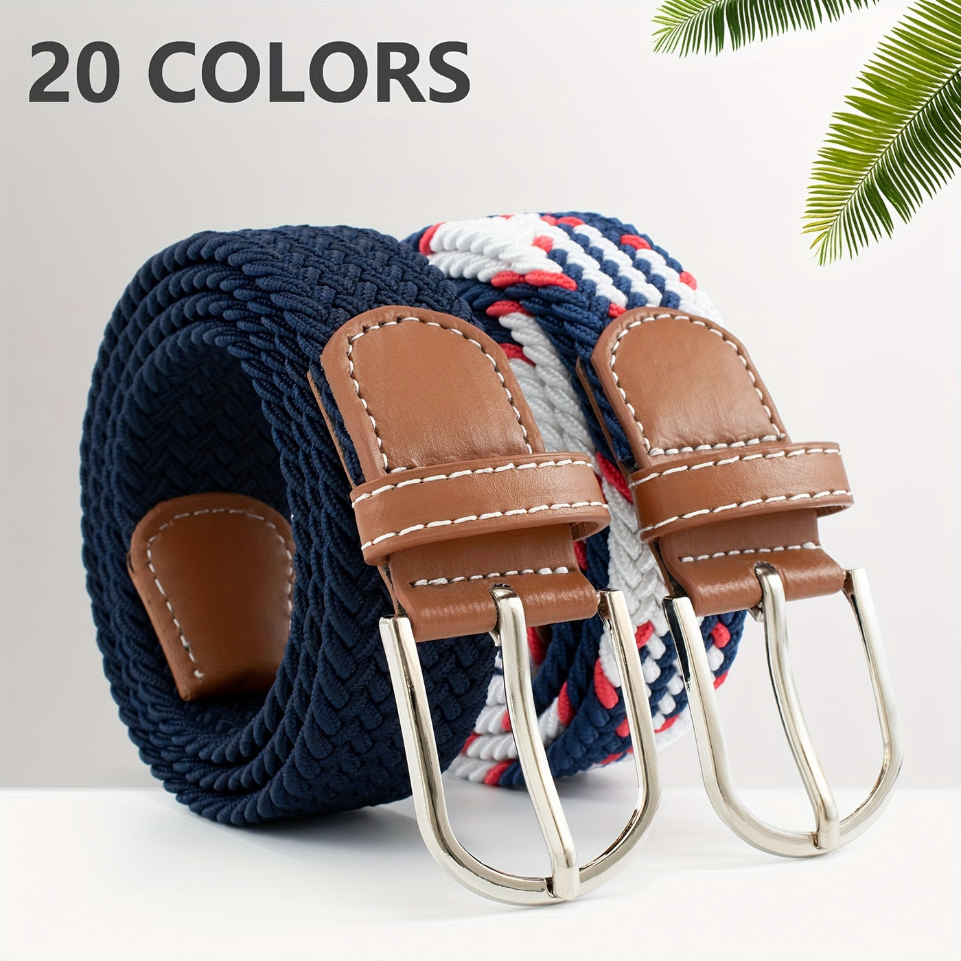 Men's Canvas Belt Women's Elastic Belt Korean Version Elastic Elastic Belt Golf Belt
