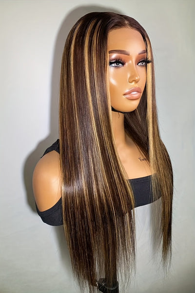 Honey Blonde Ombre Straight Wig
