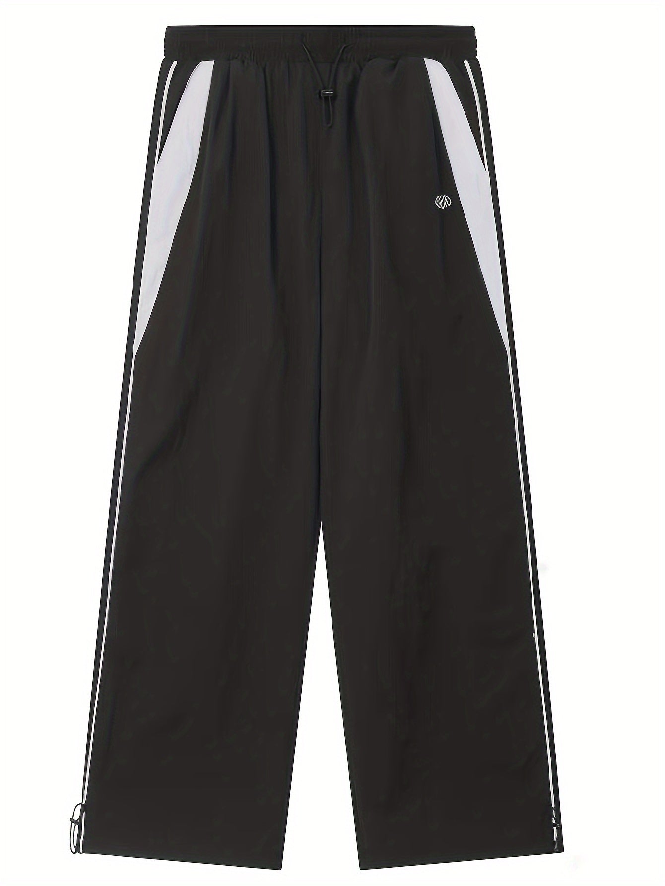 Y2K Korean Casual Parachute Pants, Wide-Leg Joggers, Long Trousers for Women, Oriented Style.