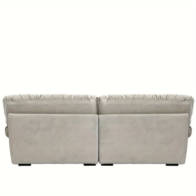 89" Comfy Cloud Sectional Couches, Loveseat Sofa Couch With 2 Pillows, Minimalist Sofa Couch, Modern Sofa Couch For Living Room, Apartment, Bedroom, Office