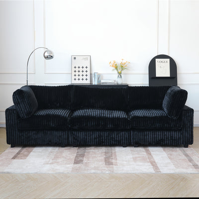 Extra Large 118" Modern Modular Sectional Sofa - L-Shaped Sectional with Chaise Lounge, Plush Cushions & Washable/Replaceable Cover - Modular Sofa with Chaise Convertible, Spacious Living Room Couch for Apartments, Houses - E