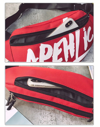 Men's and Women's Chest Bag, Shoulder Crossbody Bag, Adjustable Shoulder Bag, Motorcycle Korean Style Casual Small Waist Bag, Men's Bag