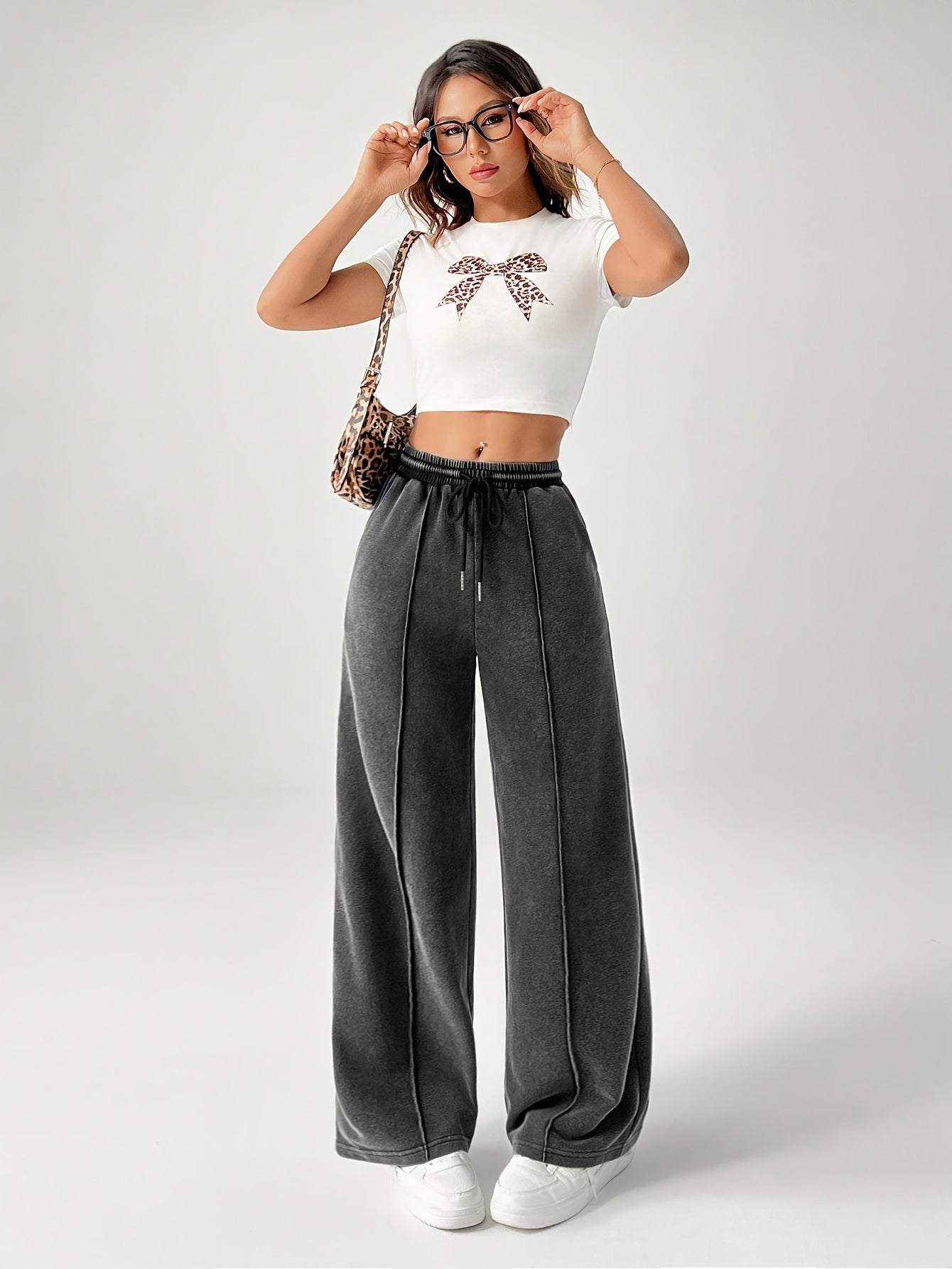 High-Waisted Wide-Leg Pants