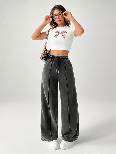 High-Waisted Wide-Leg Pants