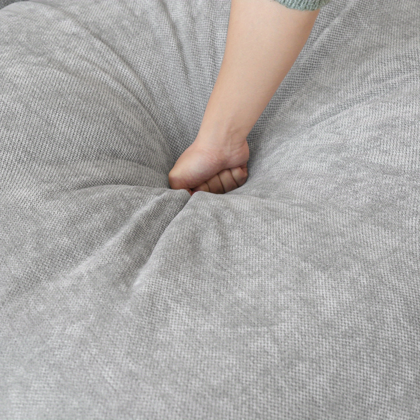 Sky Cloud Slope Sectional Sofa, Cozy Comfort 83-Inch Linen L-Shaped Sectional 2 Seater with Ottoman, Living Room Sofa, Sofa Sectional for Living Room, Couch for Bedroom, Foldable Sofa, Comfy Couch, Bedroom Seating, Lounge Fur