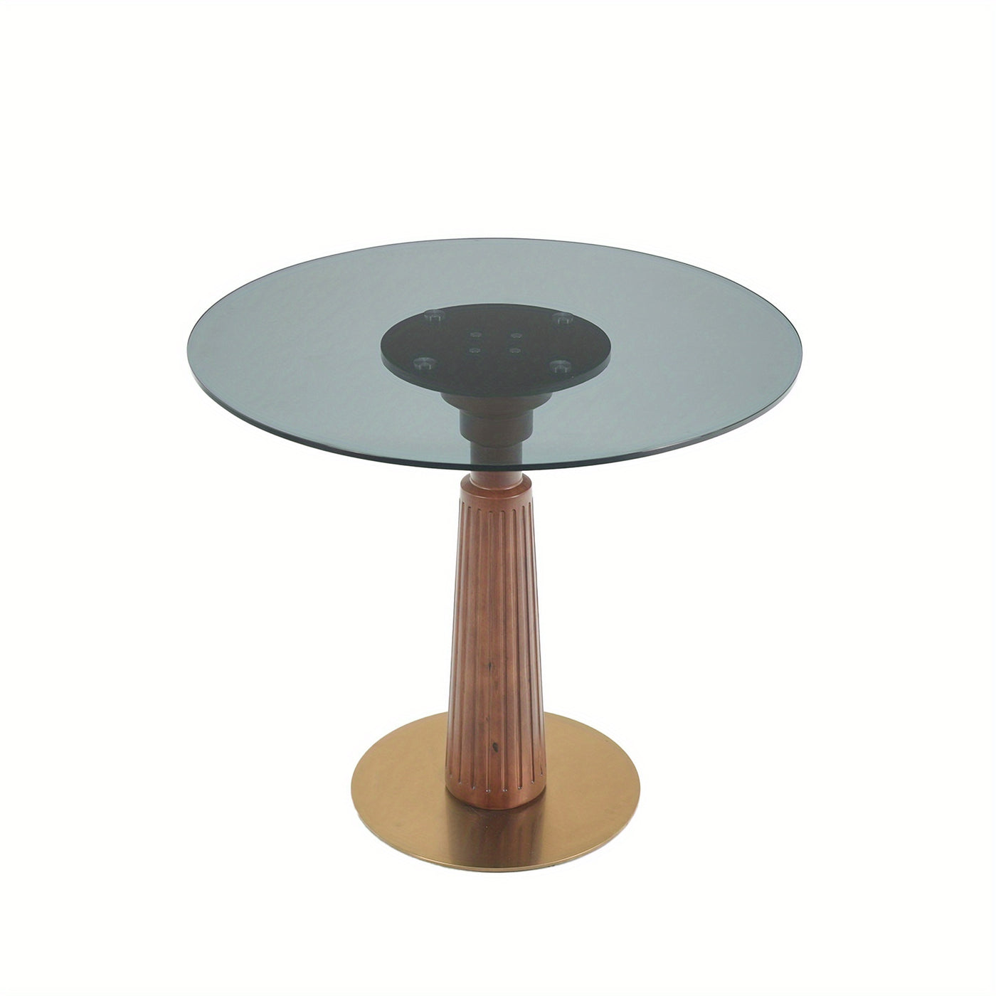 33.5" Round & Square Dining Table for 2-4 People(Only Table, Chair Not Included), Marble Meeting Room Table Multipurpose Conference Table with Soild Wood Base for Office